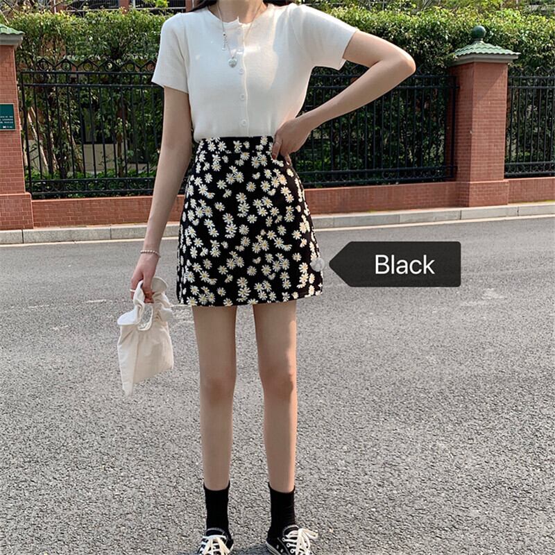 【bottoms】おすすめ 流行 清新Aラインハイウエスト 花柄スカート