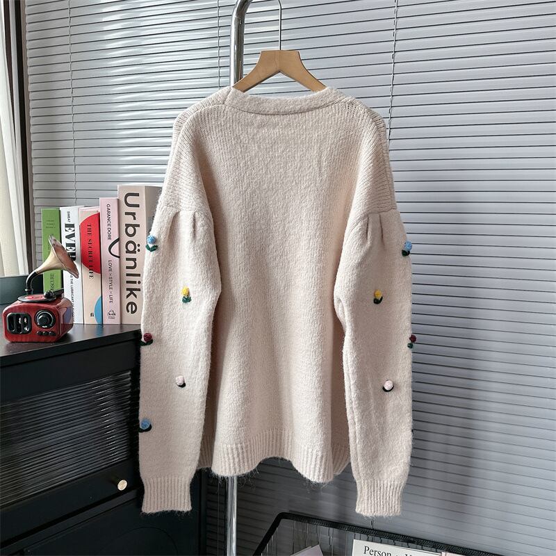 【outer】Vネックニットカーデ M18550