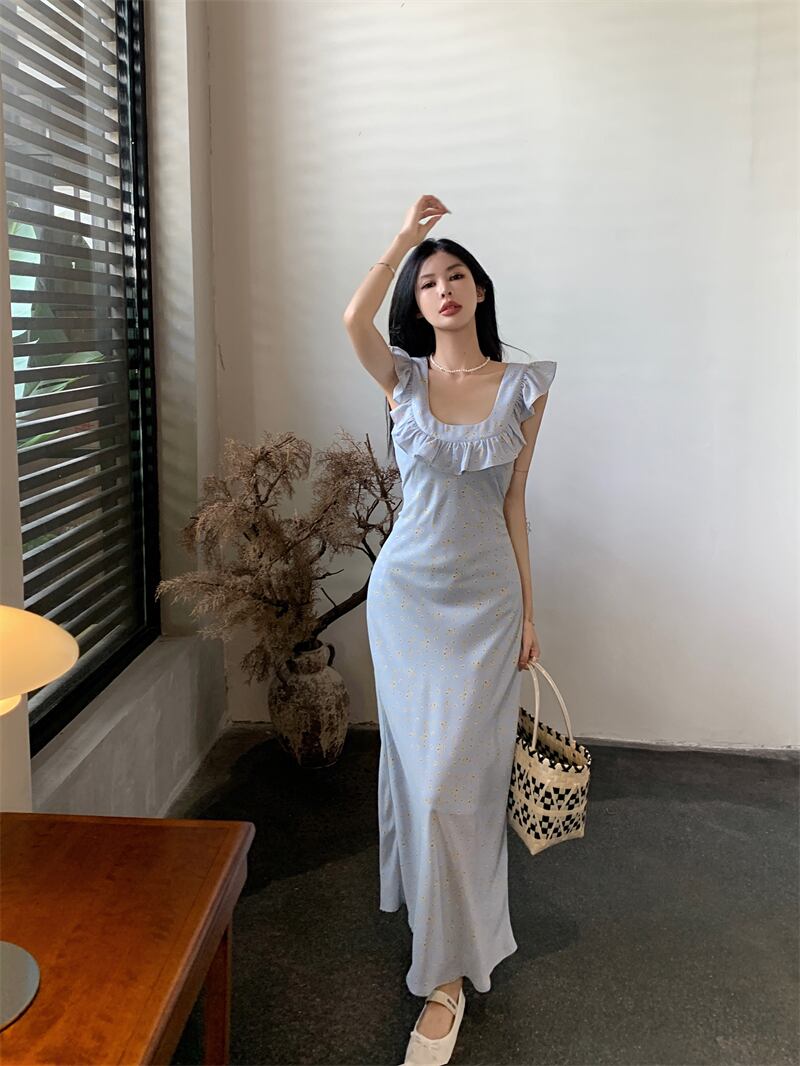 【dress】スクエアネックキャミワンピース G20195