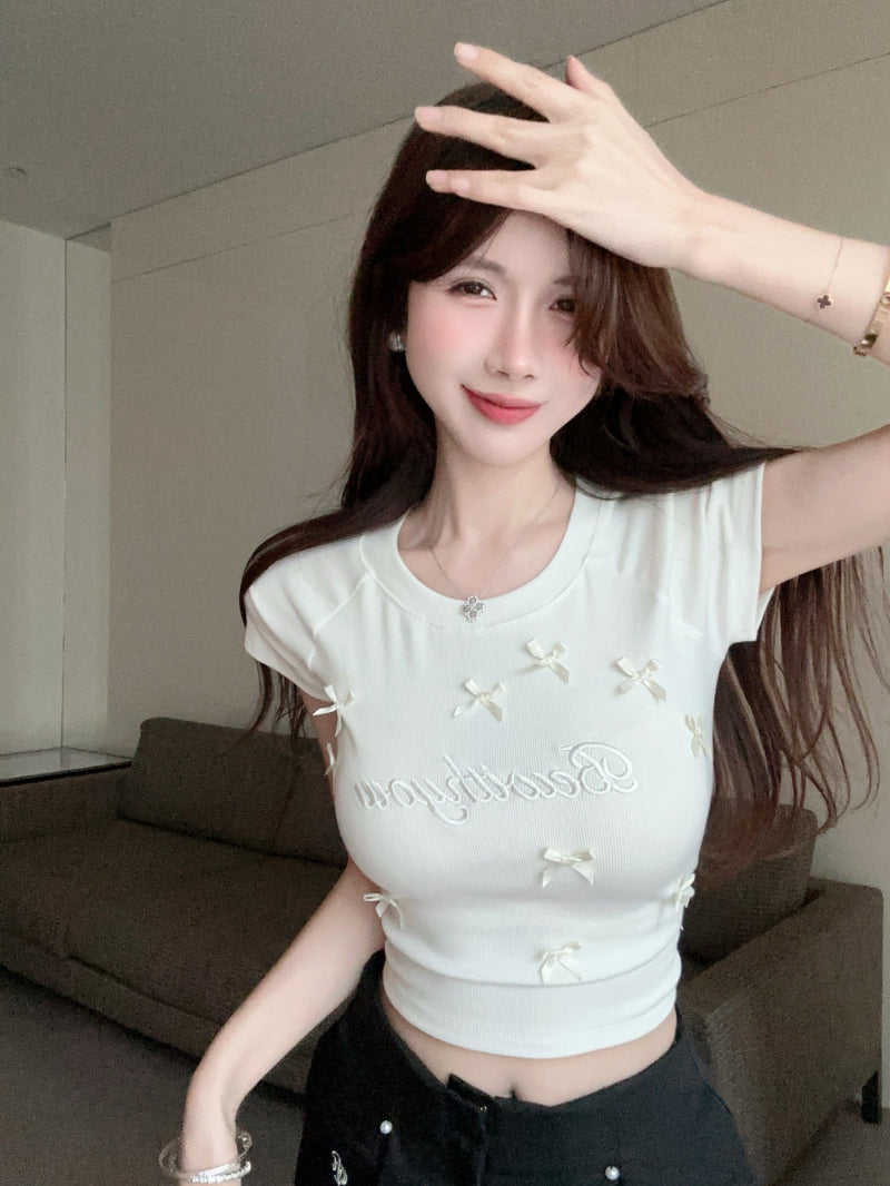 【tops】リボンTシャツG22160