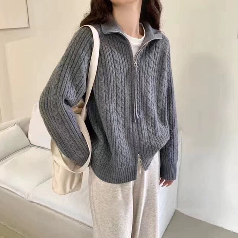 【outer】Wジップニットカーデ M25945