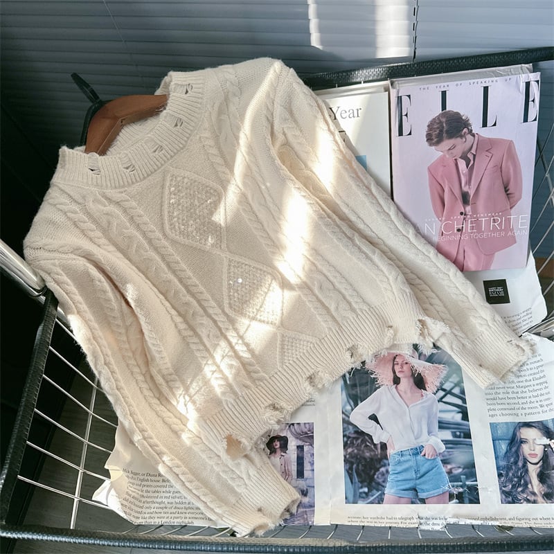 【tops】ニットセーター M25643