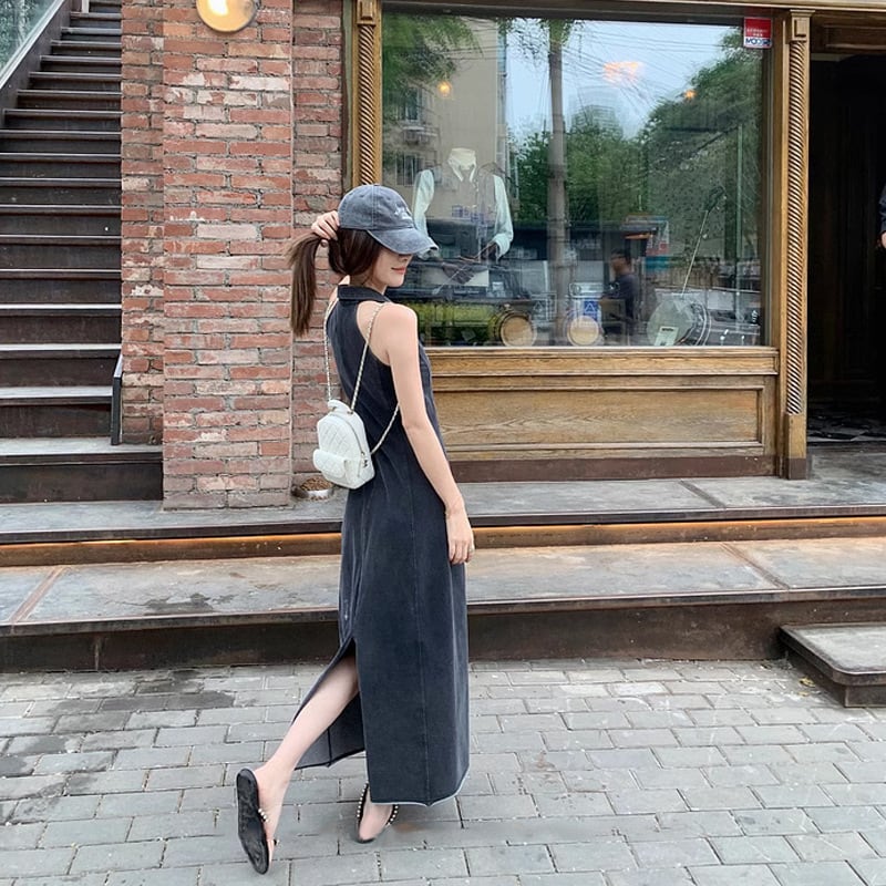 【dress】POLOネックワンピース M24324