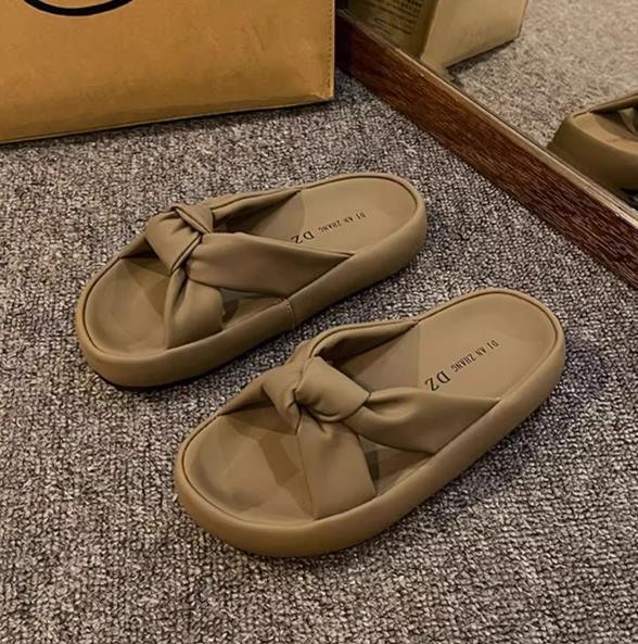 【shoes】3色厚底スリッパF7476
