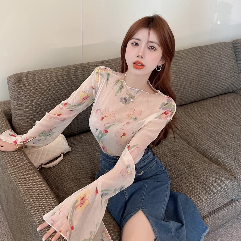 【tops】長袖プリントTシャツG20367