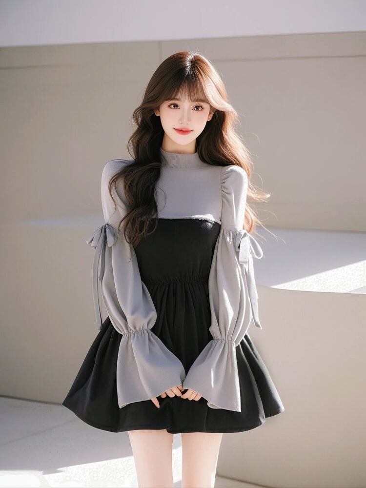 【dress】ドッキングワンピース M29643