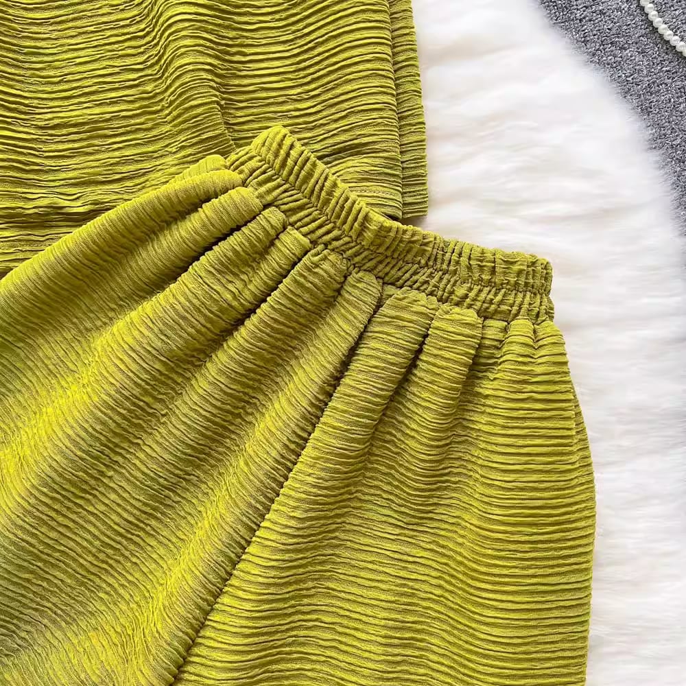 【set】タンクトップ+ショートパンツ2点セットF7523