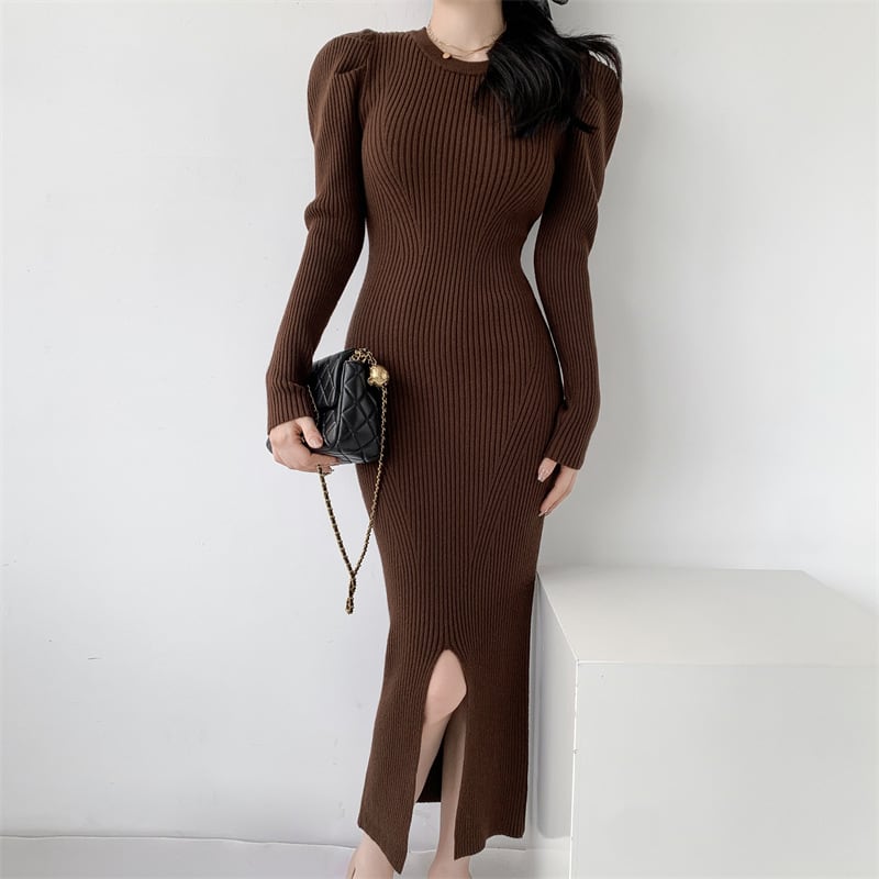 【dress】スリットワンピース M18842