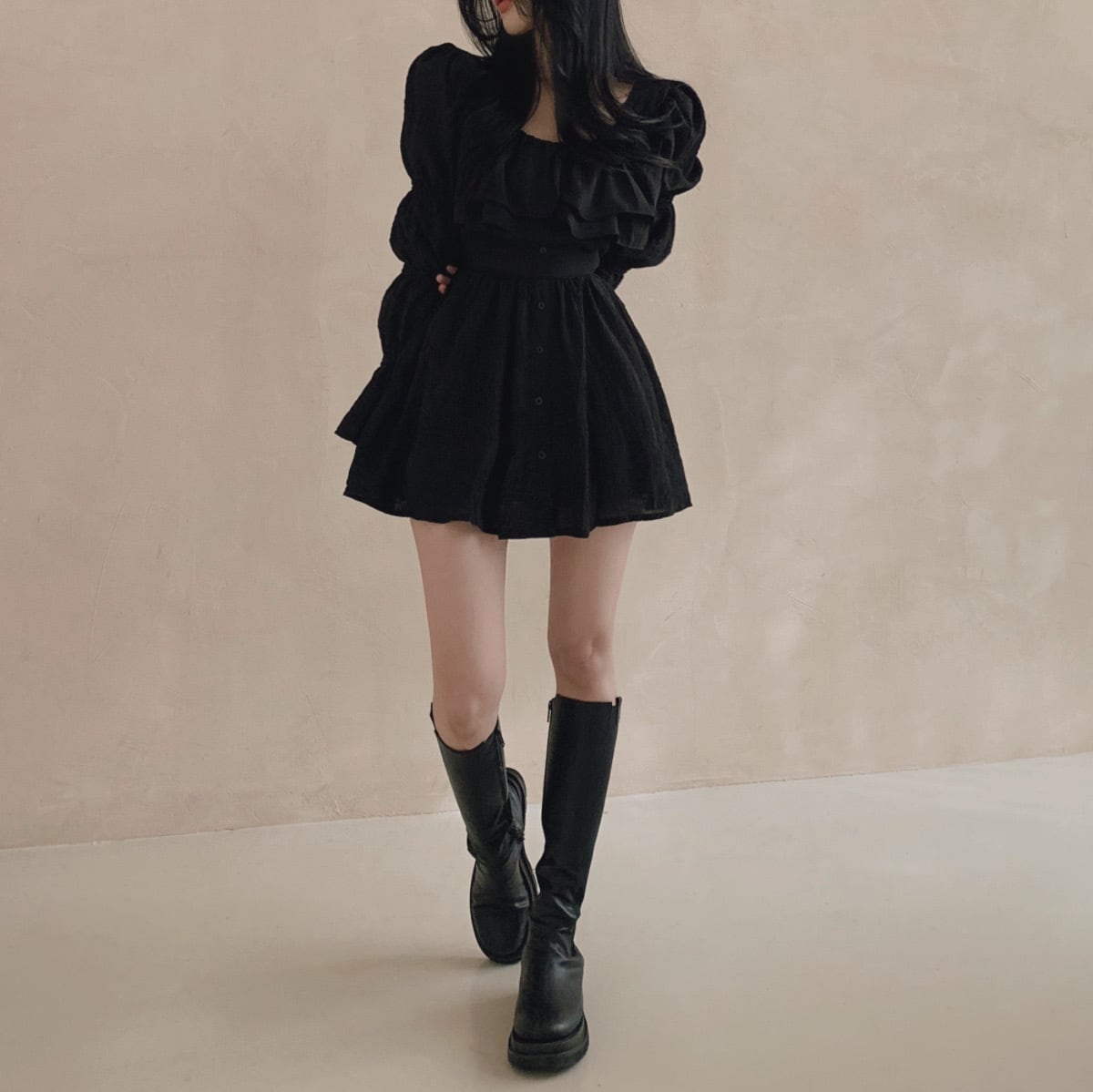 【dress】フリルワンピース M29428