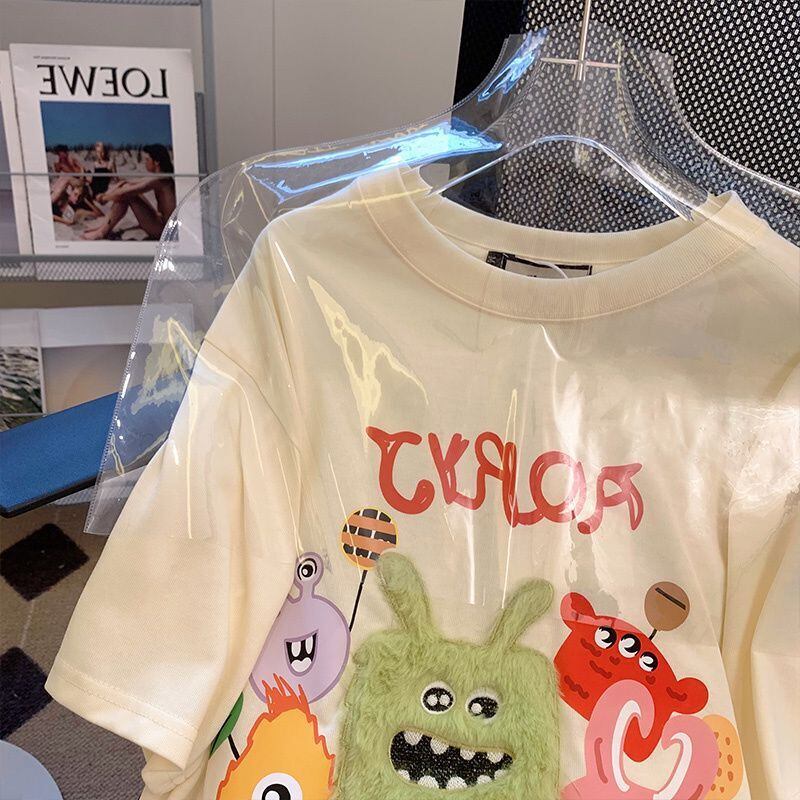 【tops】半袖キャラクターTシャツF7354