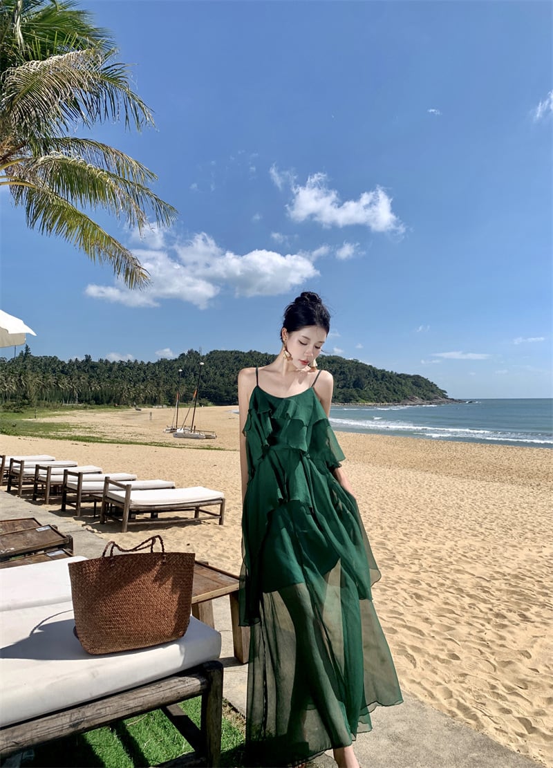【dress】フリルキャミワンピース M24979