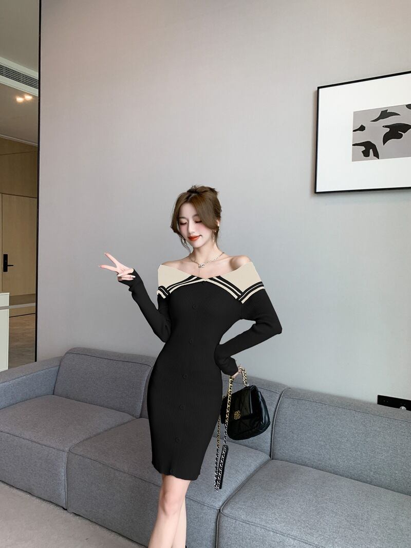 【dress】ニットワンピース M18770