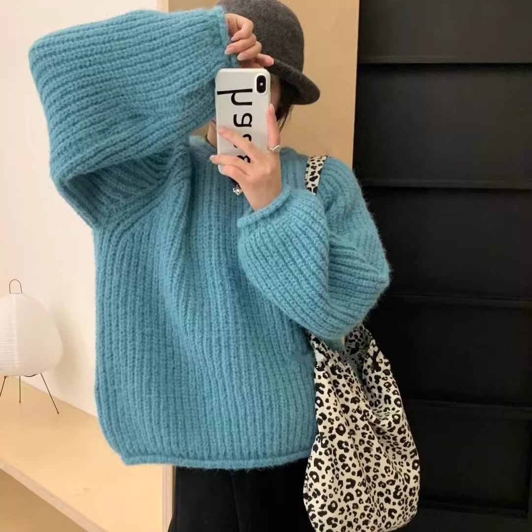 【tops】クルーネックニットセーター M27272