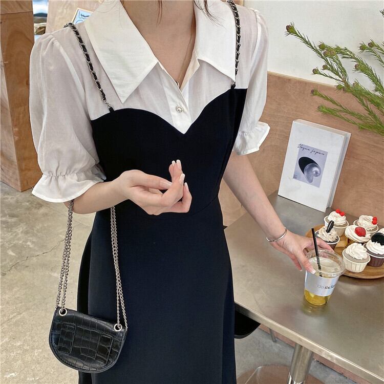 【dress】清純甘くて女子力UP!気質満点レトロスウィートワンピース G0762