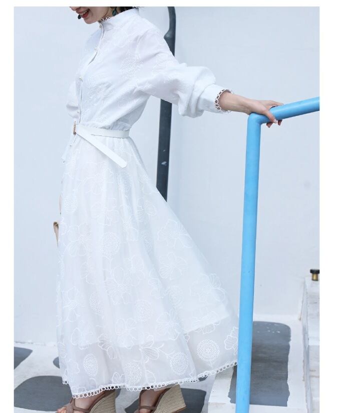 【dress】刺繍デートワンピース M30190
