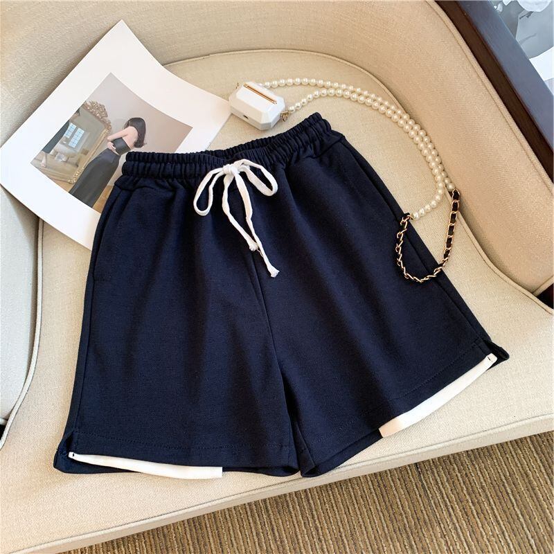 【set】POLOネックTシャツ+ショートパンツ2点セットF7527