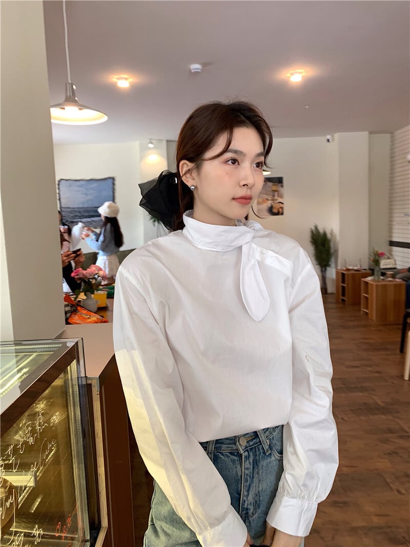 【tops】リボンブラウスF7060