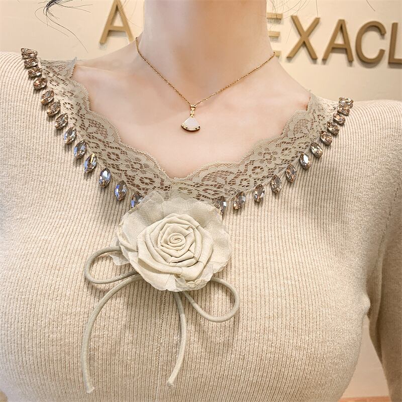 【tops】立体フラワーニットトップス M27793