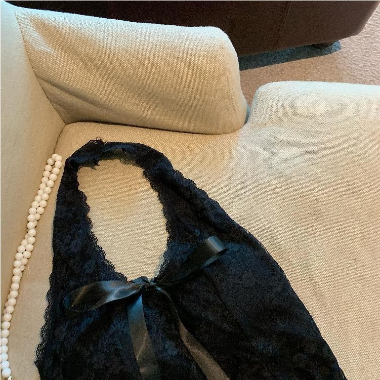 【tops】リボン付きレースキャミソール M29528