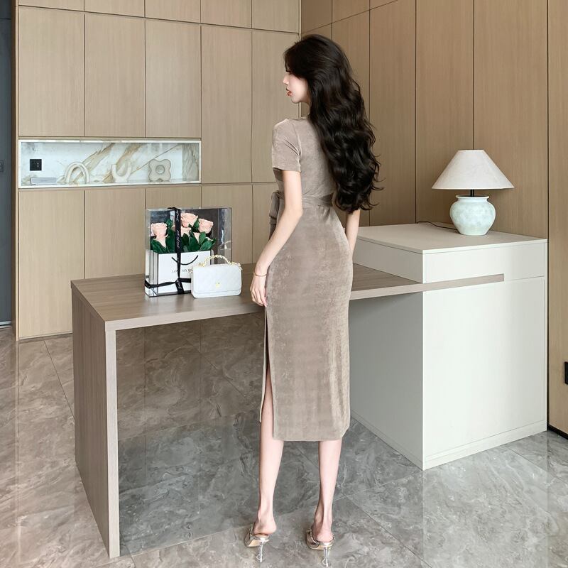 【dress】Vネックワンピース G20323