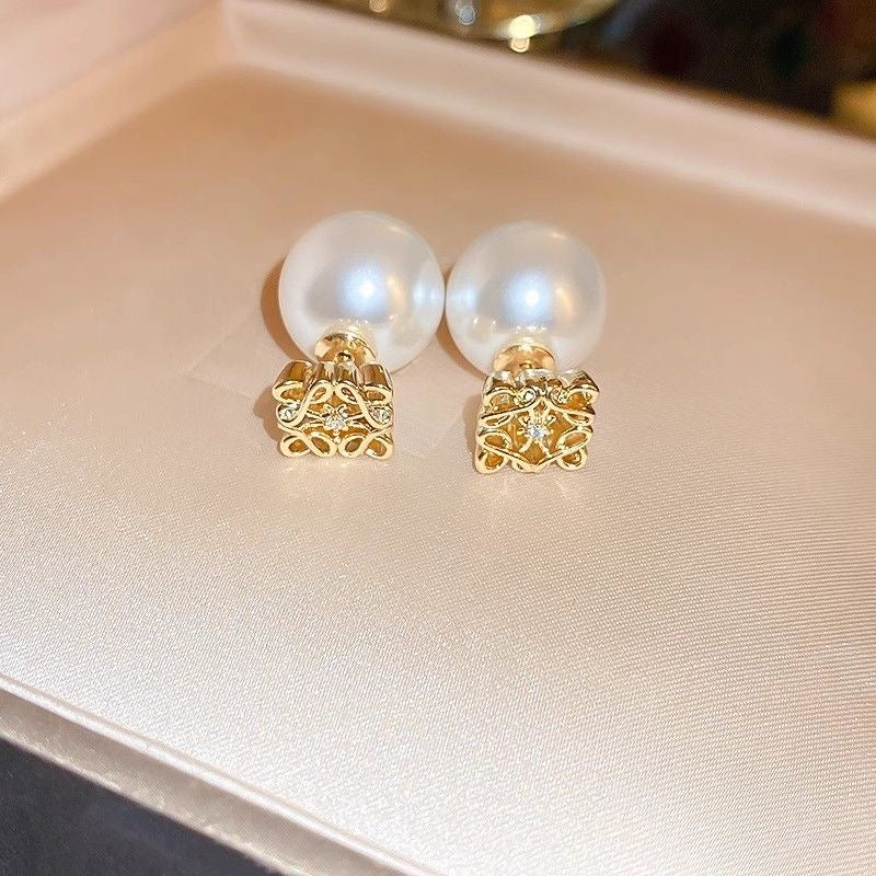 【小物】透かし彫りピアスアクセサリーF7798