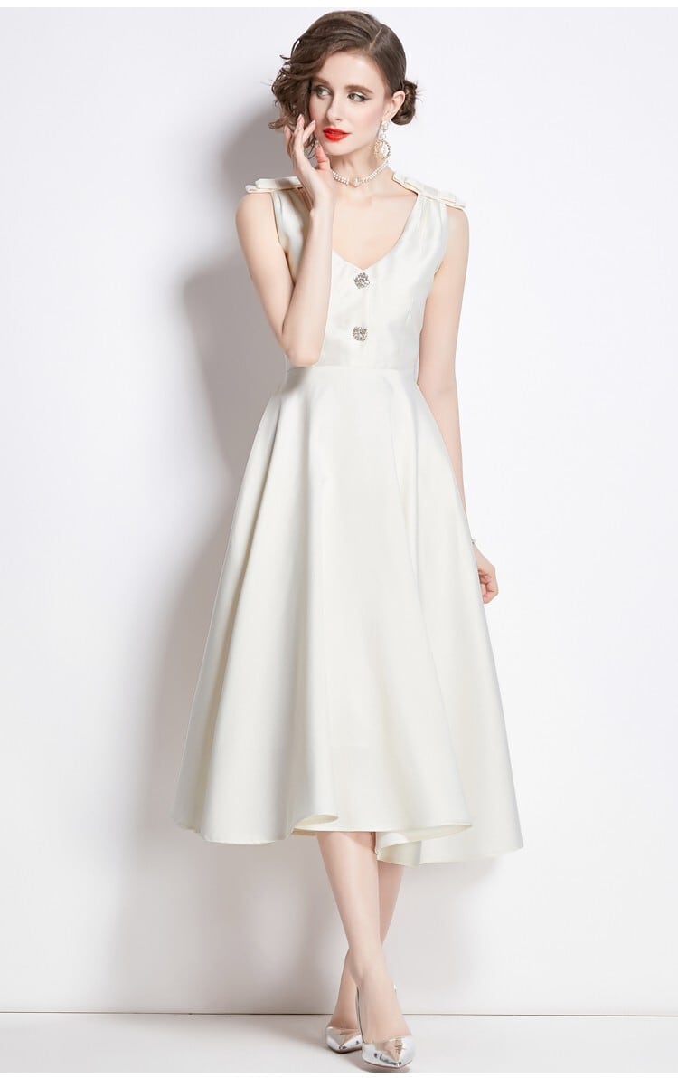【dress】ビジューデートワンピース M24499