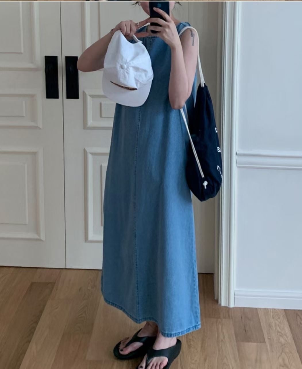 【dress】デニムベストワンピース M23883