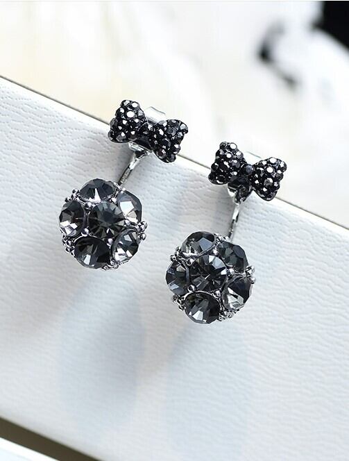 【小物】好感度UP 気質スウィートオシャレシンプル蝶結びピアスアクセサリー