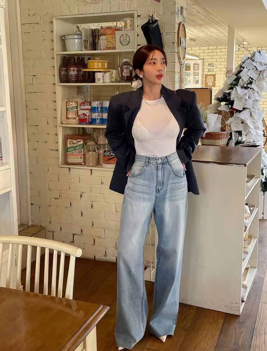 【bottoms】気質溢れる♪ハート柄ハイウエストデニムガウチョパンツF5963