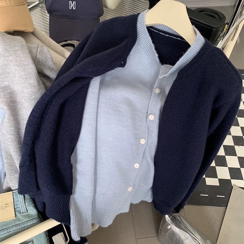 【outer】切り替えニットカーデ M25944