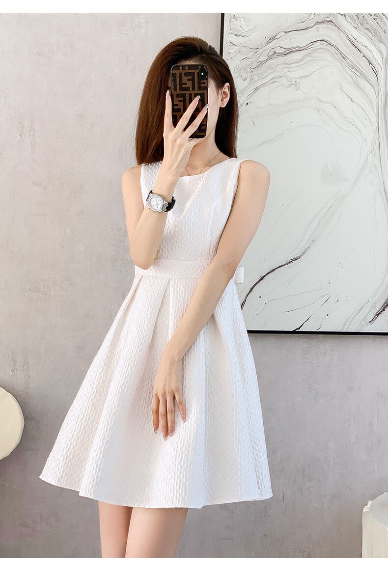 【dress】高級感気質満点Aラインエレガントリボン高級感Vネックハイウエストワンピース G13255