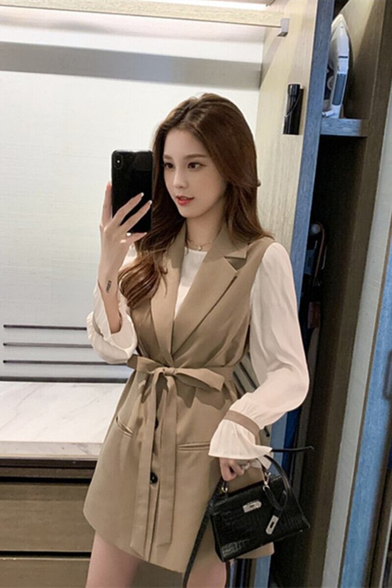 【set】好感度UP!ファッション気質満点上品な質感エレガントオシャレ2点セット G2807