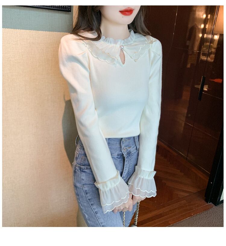 【tops】レースニットトップス M18850