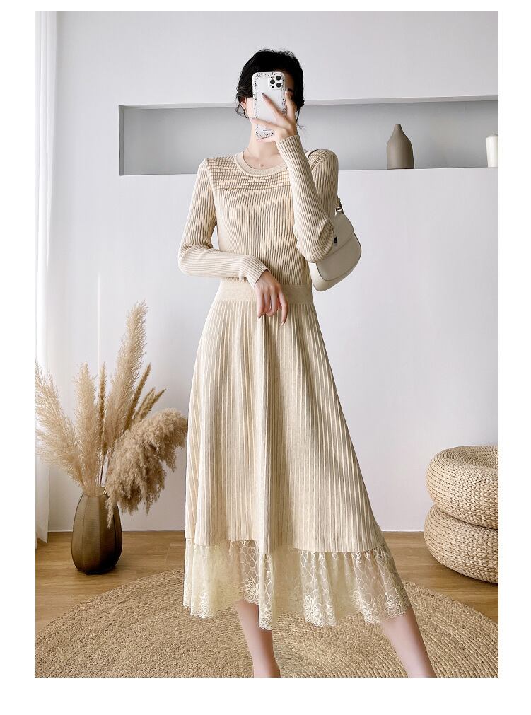 【dress】ドッキングニットワンピース M27924