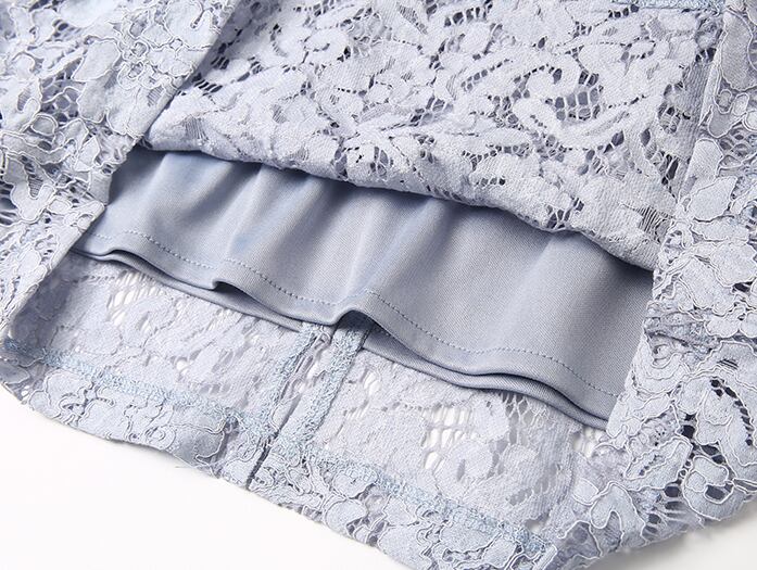 【dress】高級感 気質満点タイトレース着痩せワンピース G0290