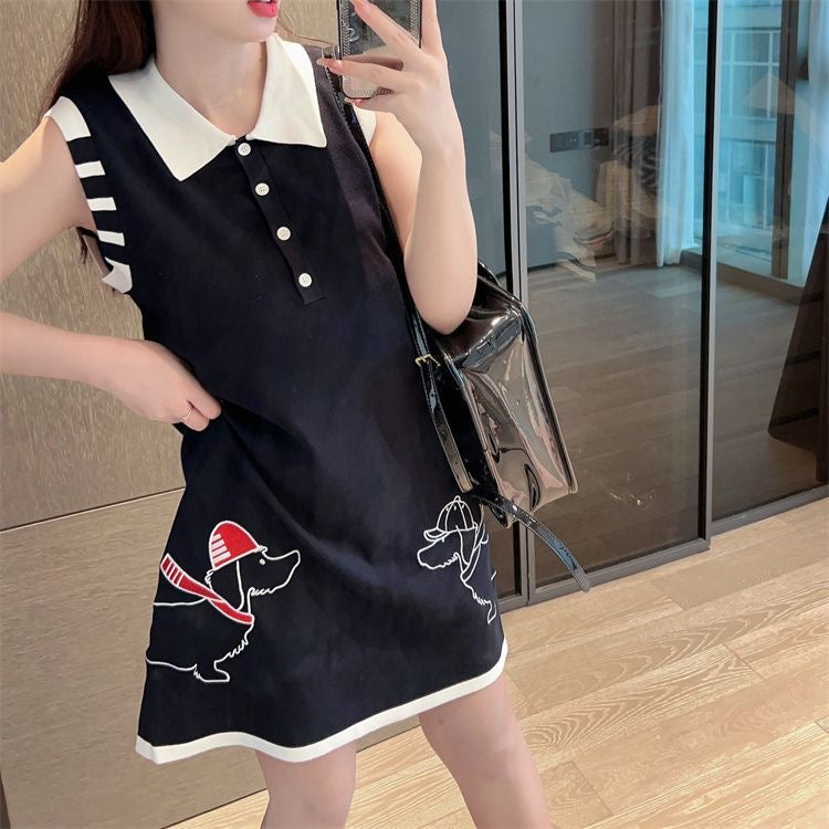 【dress】POLOネックデートワンピースF7647