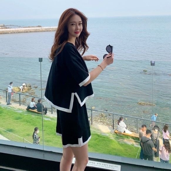 【set】Tシャツ+ショートパンツ2点セットF7339