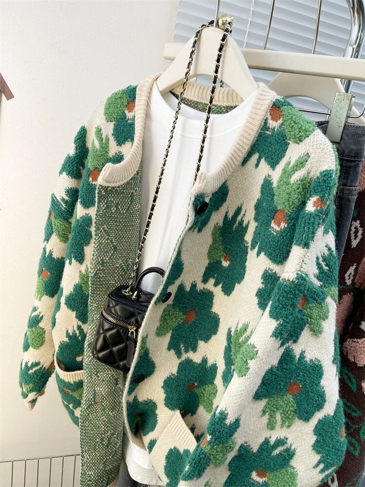 【outer】ジャカードニットカーデ M28924