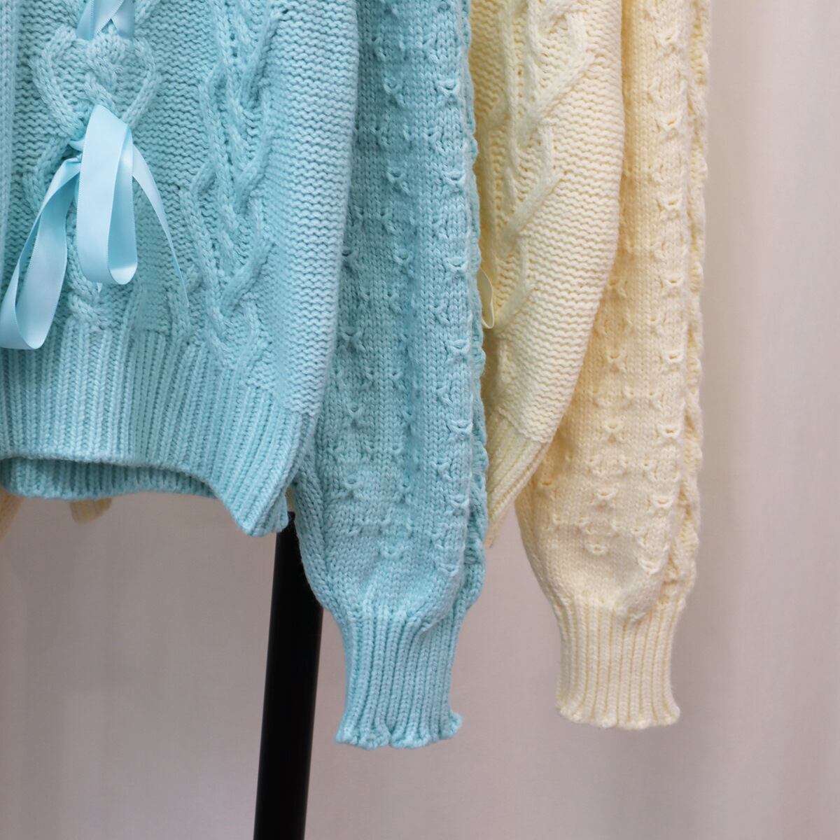 【tops】パールニットセーター M18795