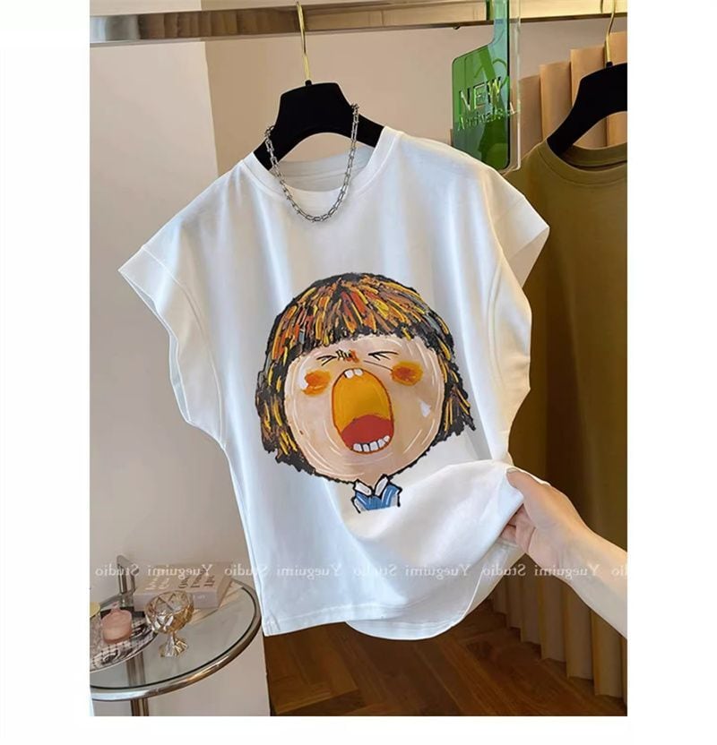 【tops】フレンチスリーブTシャツF7358