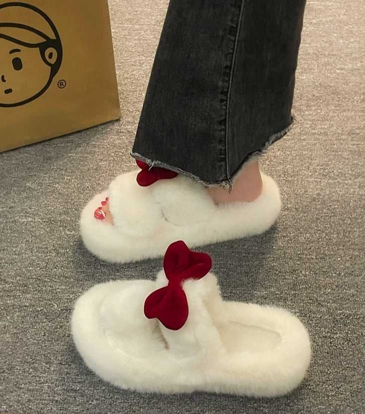 【shoes】可愛い厚底ファースリッパG19081
