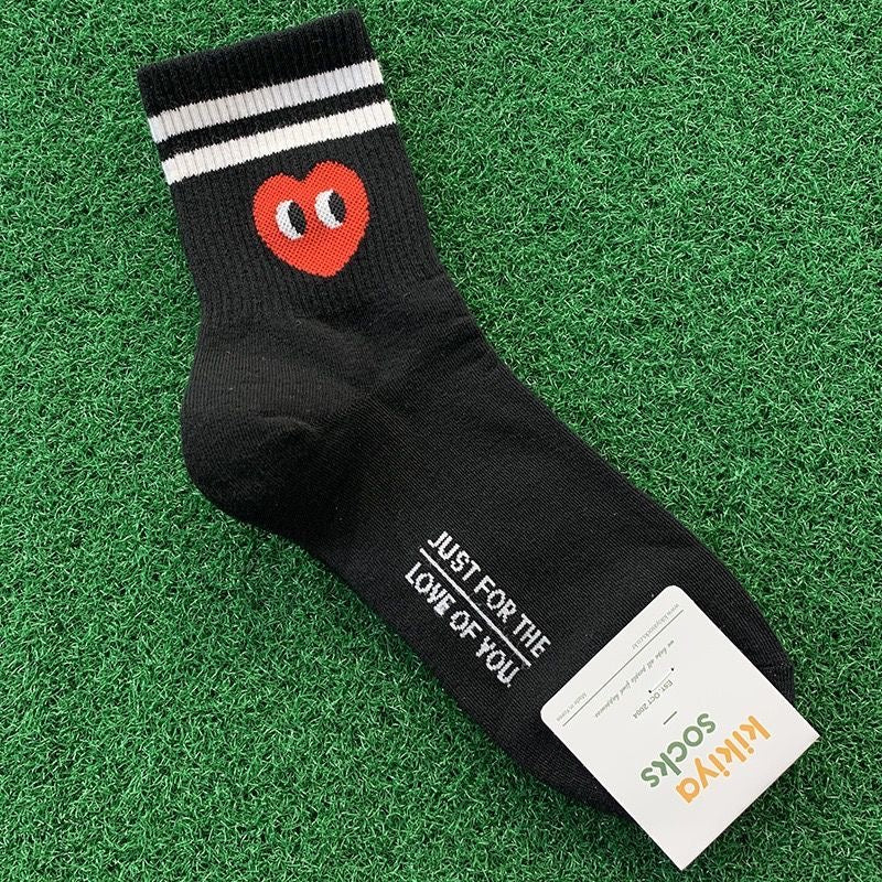 【ホーム・生活】ハート柄靴下F7617