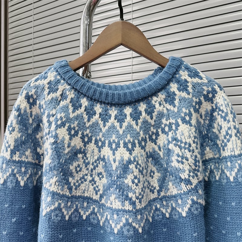 【tops】ジャカードニットセーター M28844