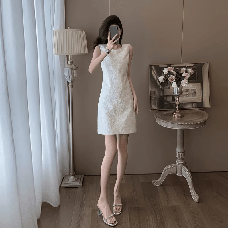 【dress】ノースリーブデートワンピースF7644