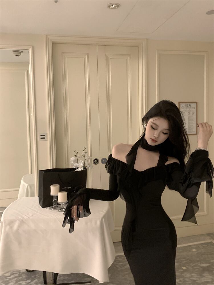 【dress】Vネックワンピース M29660