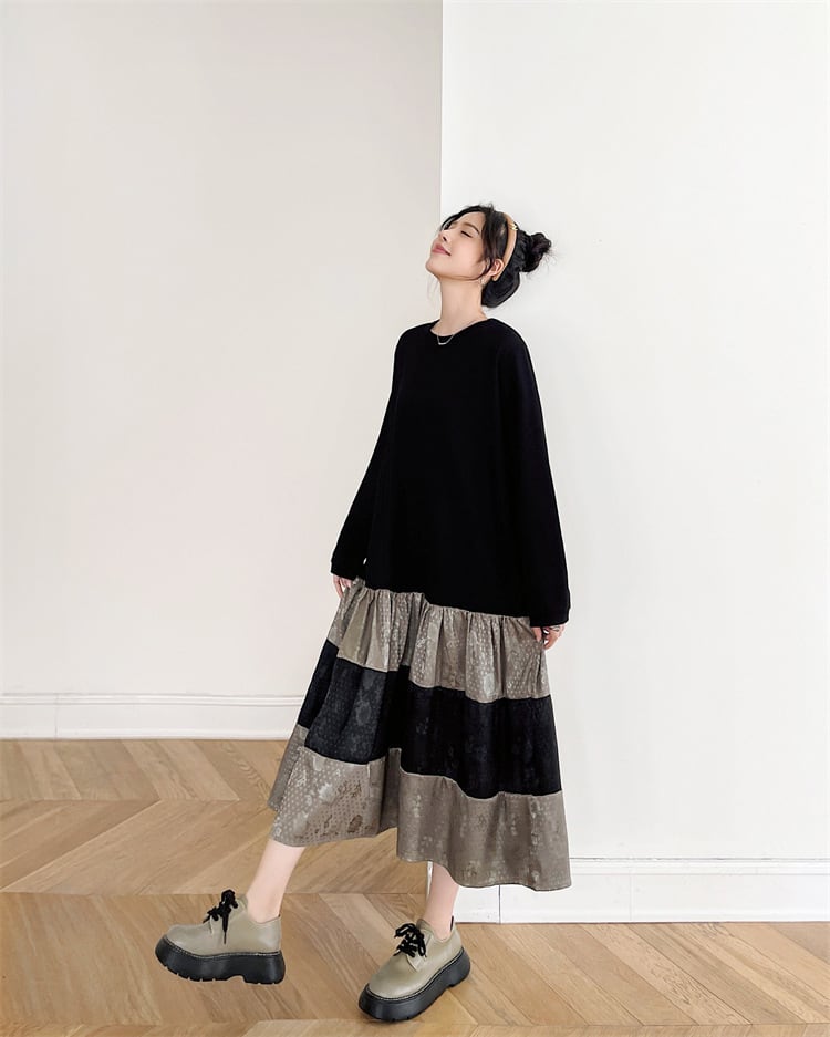 【dress】ドッキングカジュアルワンピース M28936