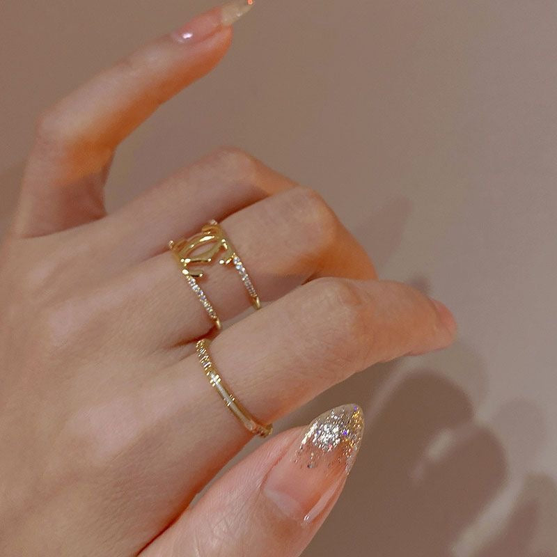 【小物】2点セット指輪アクセサリーF7730