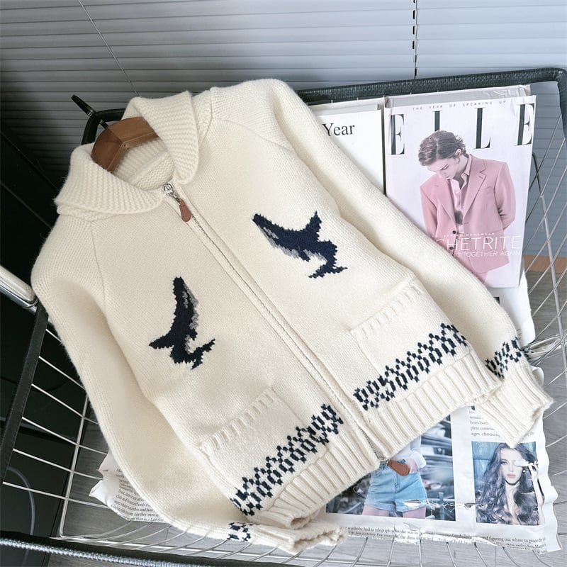 【outer】ジャカードニットカーデ M26397