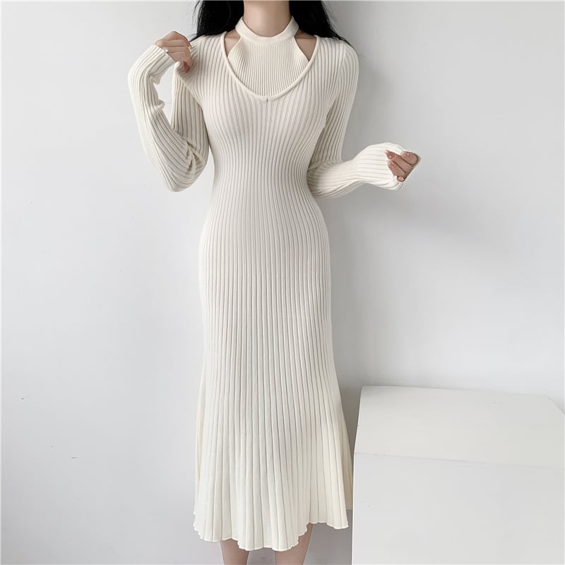 【dress】ニットワンピース M18843