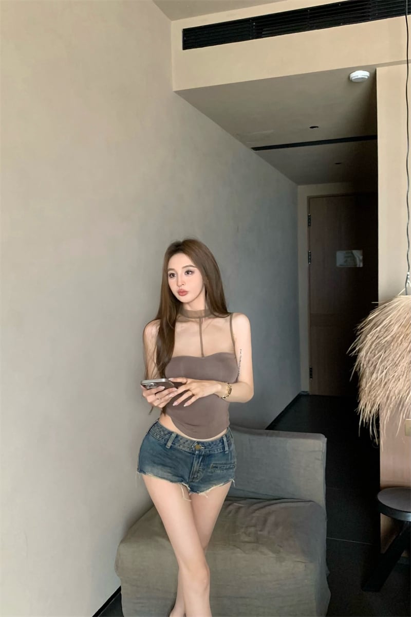 【tops】チュールドッキングトップス M24540